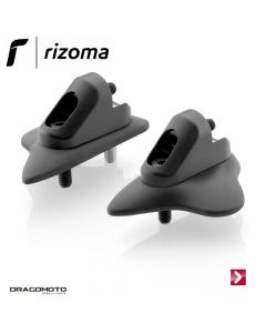 Mounting kit for fairing mirror (Pair) Black Rizoma BS733B