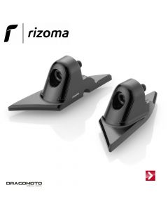 Mounting kit for fairing mirror (Pair) Black Rizoma BS822B