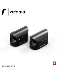Mounting kit for front turn signals Black Rizoma FR555B