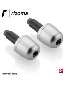 Bar-end plug (2 pcs) Silver Rizoma MA302A
