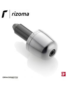 Single bar-end plug Silver Rizoma MA303A