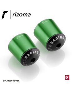 Bar-end plug for OEM handlebar Green Rizoma MA510V