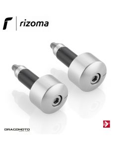 Bar-end plug Silver Rizoma MA534A