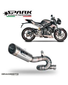 Exhaust SPARK TRIUMPH STREET TRIPLE 765 2017-2022 Racing