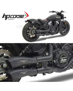 INDIAN SCOUT SIXTY 2017-2020 Scarico HP CORSE Nero HYDROFORM RC