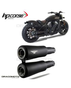 INDIAN SCOUT SIXTY 2017-2020 Exhaust HP CORSE Black V2 RC