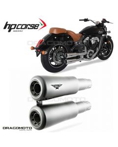 INDIAN SCOUT BOBBER 2018-2020 Exhaust HP CORSE Black V2 RC