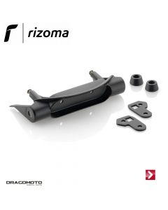 OEM/Rizoma rear turn signal bracket and reflector for rider-only seat Black Rizoma ZDM141B