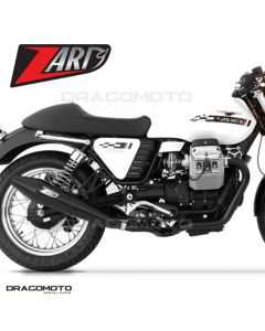 MOTO GUZZI V7 CAFE RACER 2012-2013 Auspuffanlage ZARD Schwarz RC ZG075SKR-12+P2KIT