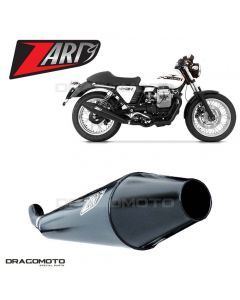 MOTO GUZZI V7 CAFE CLASSIC 2009-2012 Escape ZARD negro Homologado ZG075SSO+P2