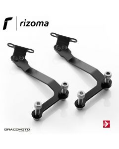 Mounting kit for CF011 headlight fairing Black Rizoma ZTH061B