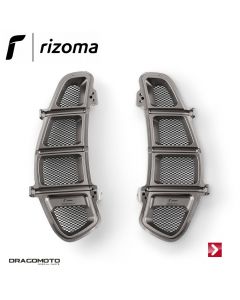Glove compartment air inlet grids Grey Rizoma ZVP012D