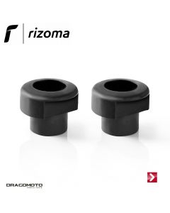 Mirror hole covers (2 pcs) Black Rizoma ZVP014B